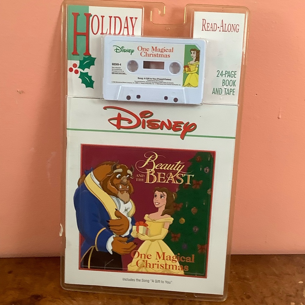 Disney Beauty and the Beast "One Magical Christmas" Read-Along 1993